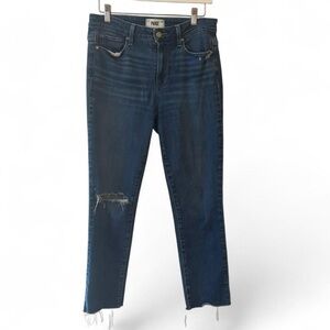 Paige Women's Hoxton Slim Ankle Jeans Distressed 28